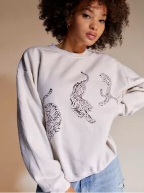 Project Social T Tiger Pullover Sweatshirt | Urban Outfitters